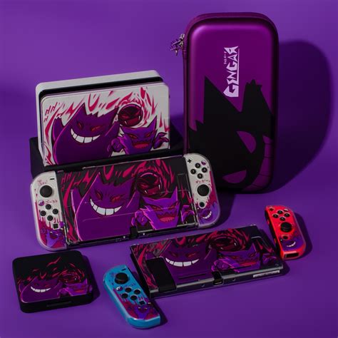 Kit De Caixa Gastly Pokemon Para Nintendo Switch Bolsa De Viagem Oled