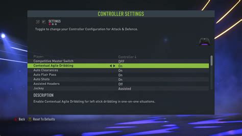 Fifa 22 Customise Controls Settings For Xbox Series X An Official Ea Site