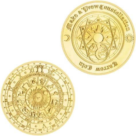 Nordyo Monedas Conmemorativas Doce Constelaci N Moneda Chapada En Oro