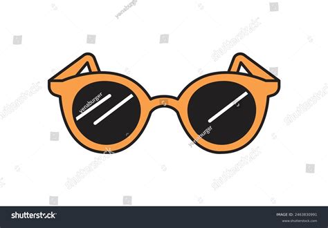 Sunglasses Clip Art On White Background Stock Vector (Royalty Free ...