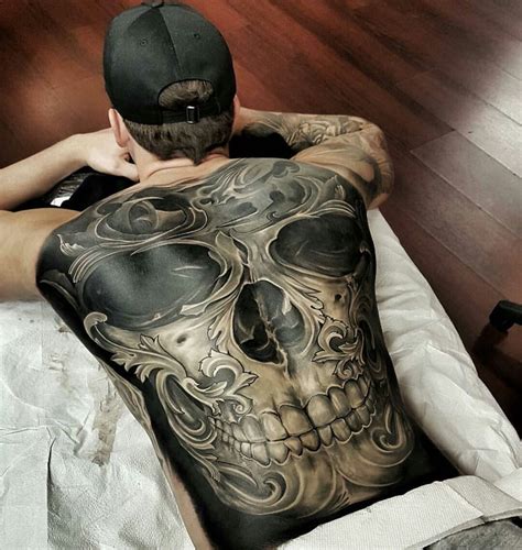 Back Tattoo Skull Art Tattoos Back Tattoo Couple Tattoos Skulls