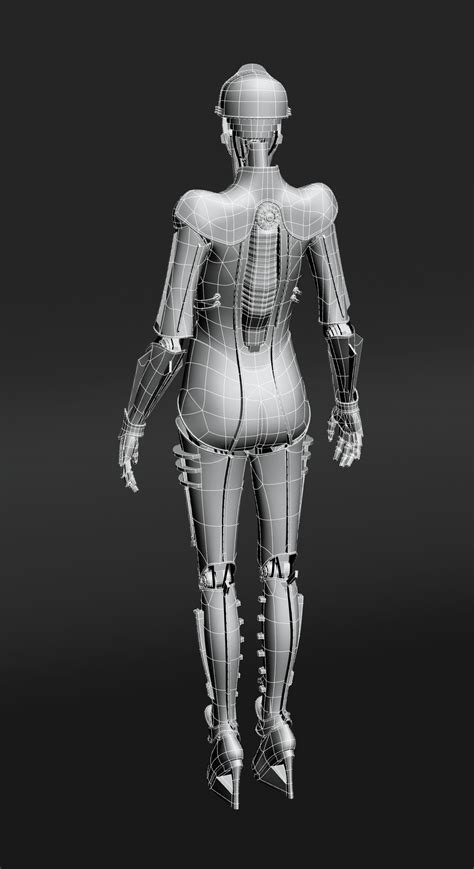 Metropolis Style Robot 3d Model 12 Max Fbx Free3d