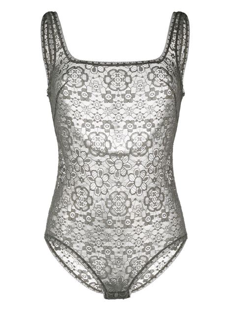 ERES Ricochet Floral Lace Bodysuit Farfetch