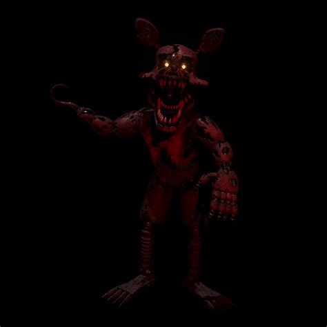 Hw Nightmare Foxy Render By Kingangrydrake On Deviantart