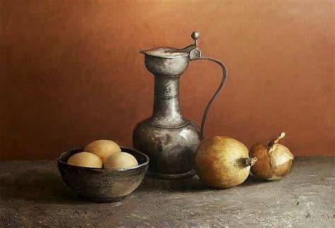 Classic still life with tin can Still life stilllife Painting Jos van ...