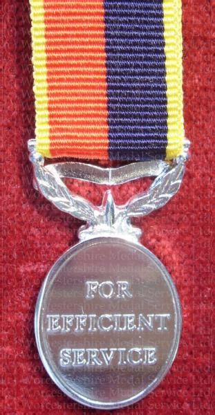 Worcestershire Medal Service Efficiency Medal Gvi Territorial Hac