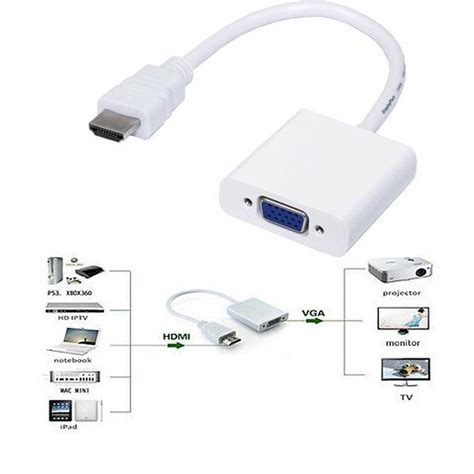 Mua Cáp Chuyển Đổi HDMI Sang VGA Cho Máy Chiếu Laptop PC TV