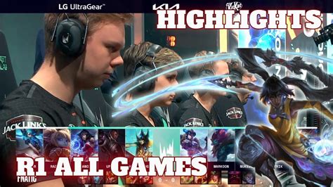 FNC Vs XL All Games Highlights Round 1 Playoffs S12 LEC Summer 2022