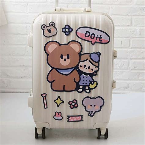 1 Sheet Kawaii Waterproof Luggagelaptop Stickers My Kawaii Office