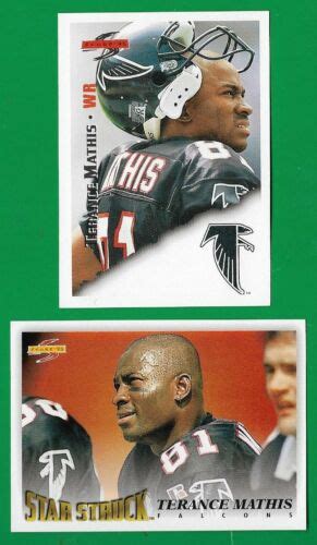 1995 Score Terrance Mathis 2 Card Lot Nm Mt Atlanta Falcons 5 234