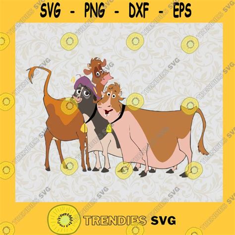Home On The Range Svg Cow Crew Svg Cute Cows Svg Disney Cartoon Svg