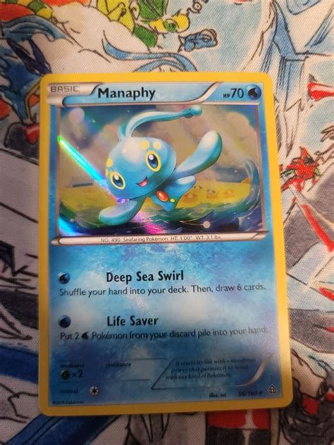 Pokemon Manaphy XY Primal Clash 56 160 NM Holo Rare Card EBay