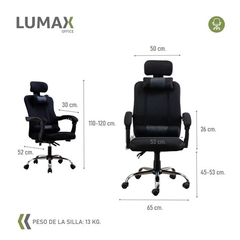 Silla Ejecutiva Ergon Mica Lumax Modelo Wynn Negro Electroventas