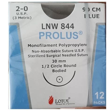 Straight Lotus LNW 844 Sterilized Surgical Needled Suture At Rs 1500