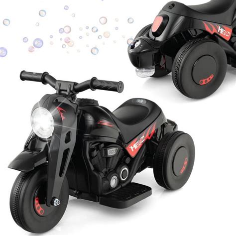 Dreamade Moto Lectrique V Pour Enfant Voiture Bulles Avec Musique