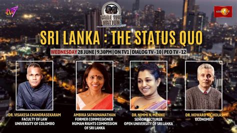 Face The Nation Sri Lanka The Status Quo Th June Eng