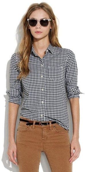 Checkered Plaid Shirt Casual Cute Office Outfits Tomboy Outfits Chic