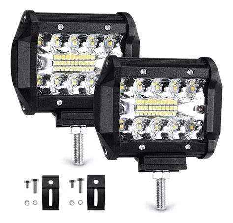 Par Faros Auxiliares 20 Led Doble Auxiliar Con Estrobo Envío gratis