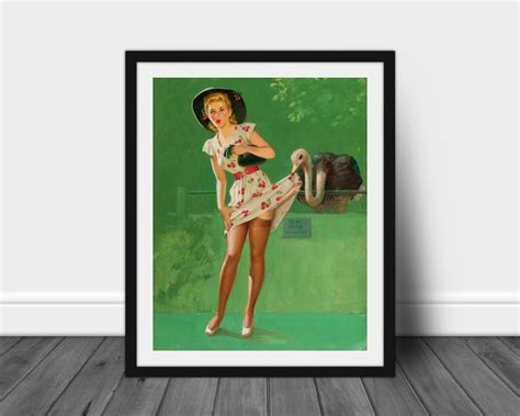 Set Of Art Frahm Pin Up Posters Vintage American Pin Up Posters High