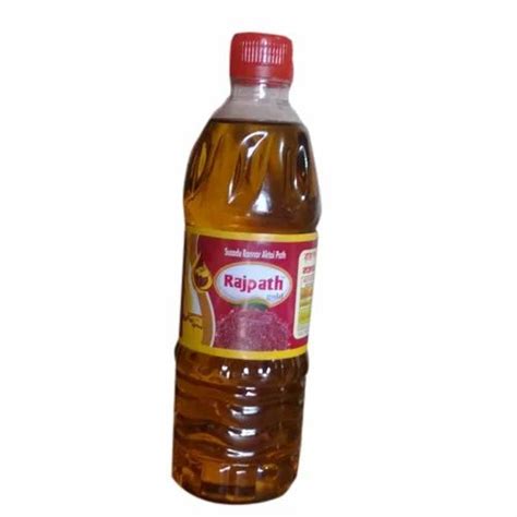 Rajpath Gold 500 ML Mustard Oil Bottle Packaging Type Plastic Bottle