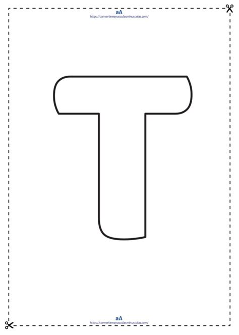 Letra T May Scula Estilo Globo Para Imprimirpdf