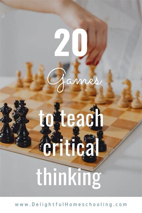 20 Games that Teach Critical Thinking | Helping kids, Teaching critical ...