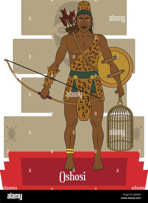 Illustration vector isolated of yoruba gods, african mythology Stock ...