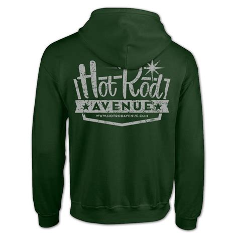 Hot Rod Avenue Forest Light Gray Vintage Logo Hoody Low Label