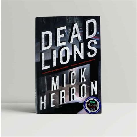 Mick Herron - Dead Lions - SIGNED First US Edition 2013