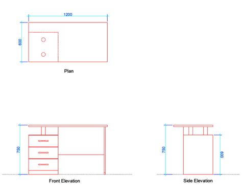 Office Table Dimensions (Download Free Dwg.) - Layak Architect