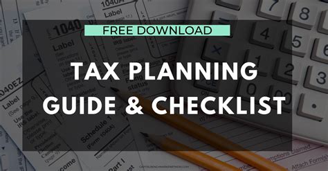 Free Tax Filing Checklist And Guide Capital Benchmark Partners