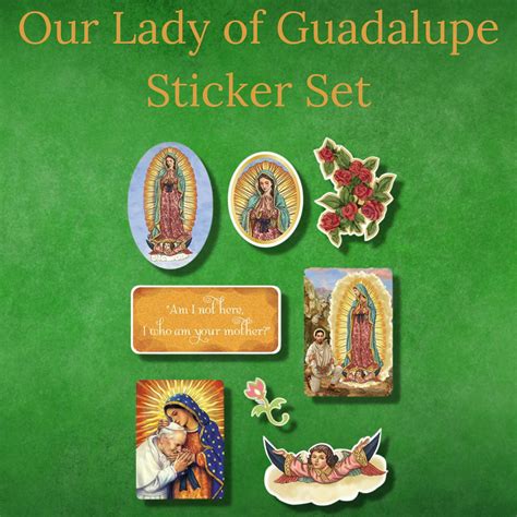 Mua Assorted Catholic Decal Sticker Sheet Pack Our Lady Of Guadalupe Novelty Religious