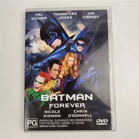 BATMAN FOREVER DVD Val Kilmer Tommy Lee Jones Jim Carrey Region 4 8 73