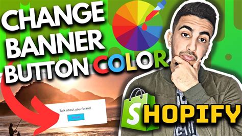 How To Change Banner Button Color In Shopify Youtube