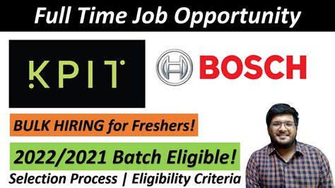 Kpit Bulk Hiring Bosh Off Campus Drive Jobs For Freshers