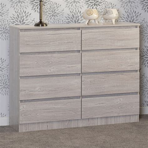 Seconique Malvern Drawer Urban Snow Chest Of Drawers Wilko