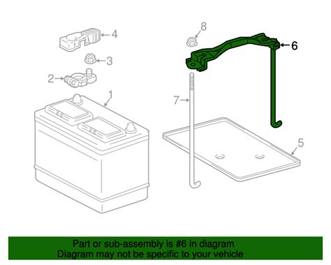 2005 2023 Toyota Tacoma Battery Hold Down Frame 74404 04050 OEM Parts