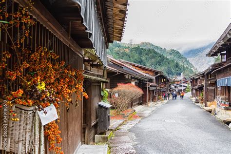 Foto De Tsumago Scenic Traditional Post Town In Japan From Edo Period