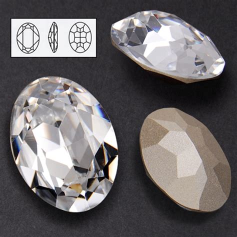 25 X 18mm Swarovski Rhinestone 4120 Oval Fancy Stone