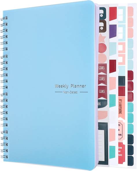 Weekly Planner Notebook A Spiral To Do List Notebook Weekly Goals