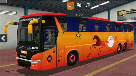 Msrtc Ashwamedh Scania Metrolink Bus Mod For Bus Simulator Indonesia