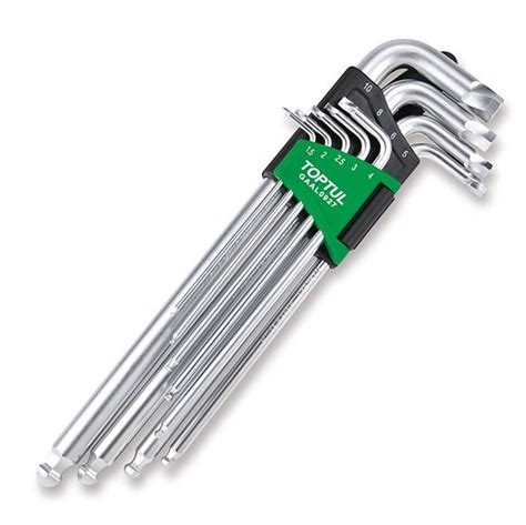 Toptul Hex Key Extractor Set Extra Long 9pc 15 10mm Gaal0927