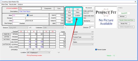 PerfectFit User Guide Move Inventory From One Location To A Different