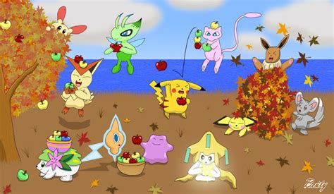 Pokemon Autumn Day (Special) by Rose-Beuty on DeviantArt