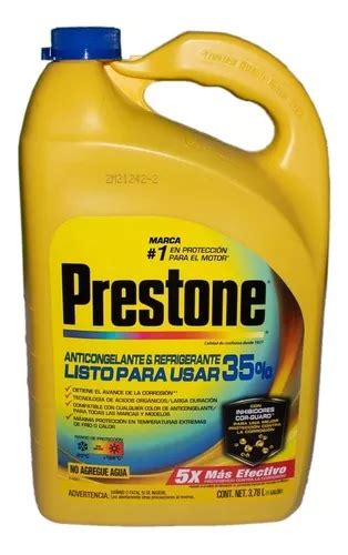 Anticongelante Refrigerante Prestone 35 Corguard Mejorado Cuotas Sin