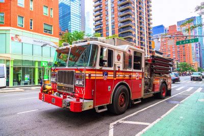 Fire Truck In Manhattan New York Usa Jigsaw Puzzle In Cars Bikes