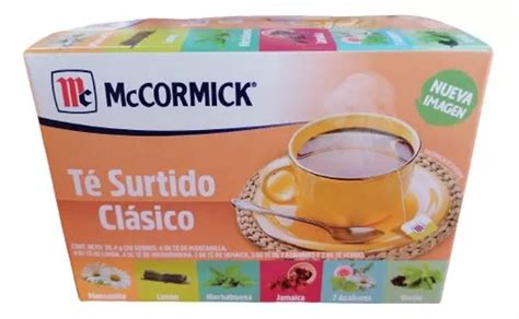 Té Sabores Surtidos Mccormick Cajita Con 20 Bolsitas