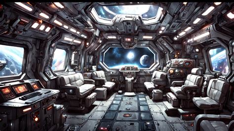 Dirty sci-fi ship interior by ExeOmnia - Playground