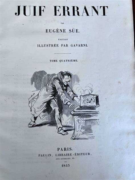 Eugène Süe LE JUIF ERRANT illustré par Gavarni 1845 Kaufen auf