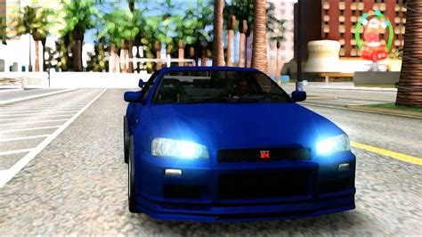 GTA San Andreas Nissan Skyline GT R R34 EnRoMovies REVIEW YouTube